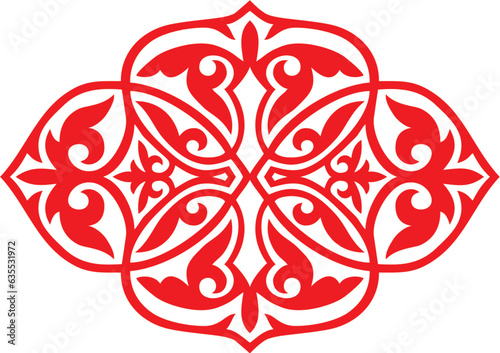 Ornament ALKA-3., Kasahkstan, Central Asia, Steppe, ethnodesign, element, dekor, dekol, design, dekoration, vektor