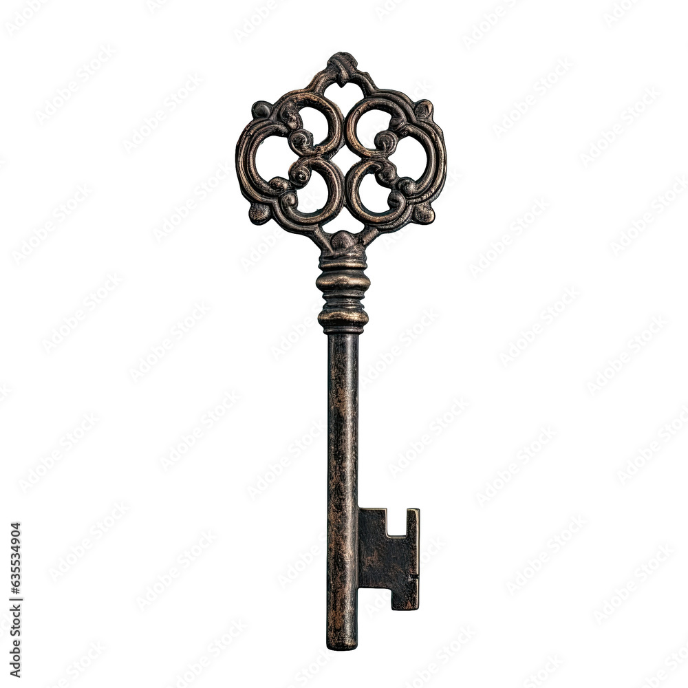 Obraz premium high resolution photograph of a metallic key