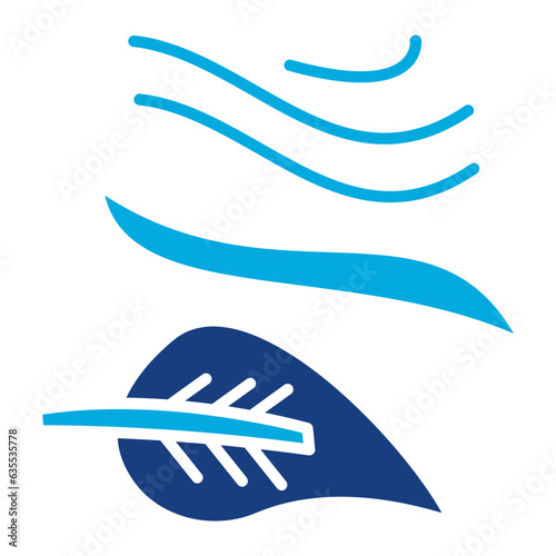 Leaf Fluttering in Wind Icon