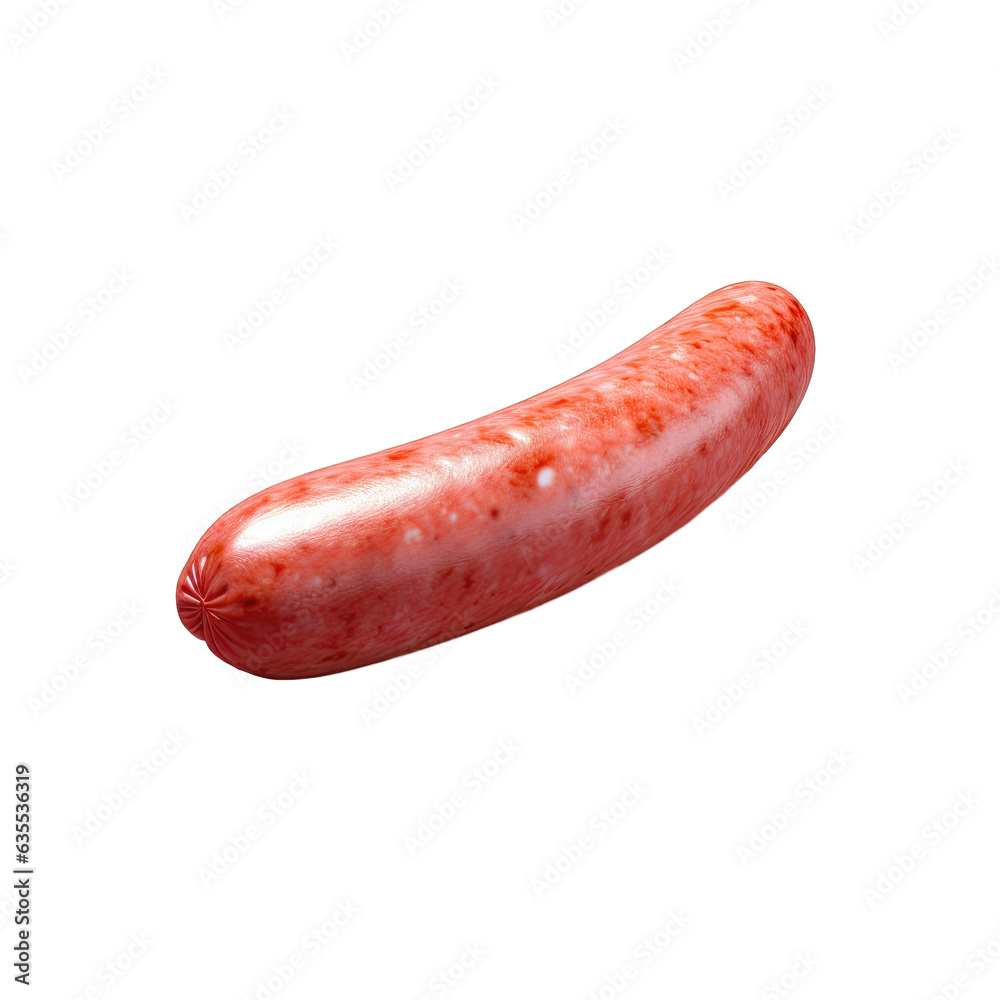 Tasty sausage against transparent background Tasty sausage against transparent background