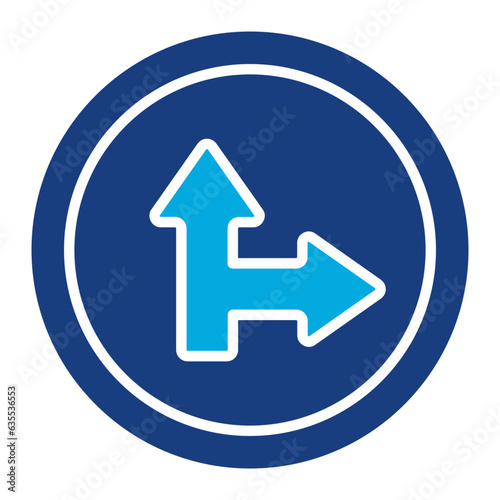 Free Download Side Road Right Icon - GFXLoad