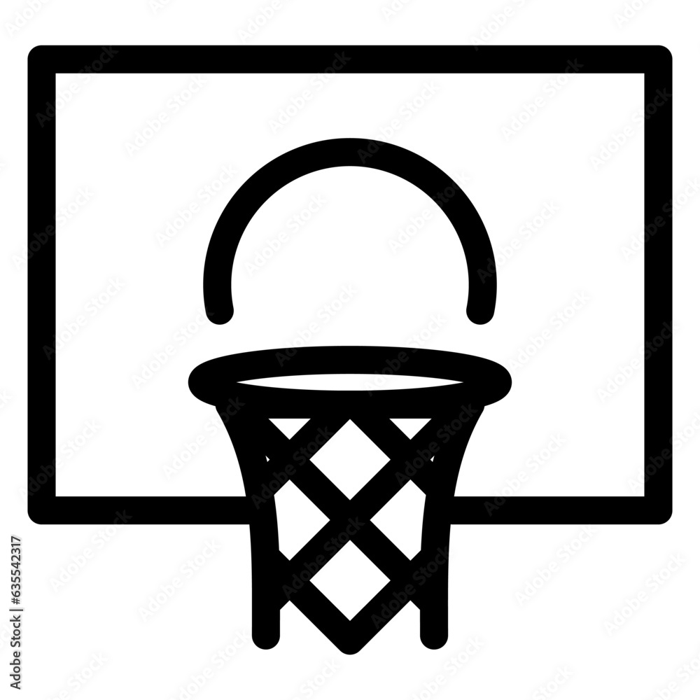 basketball hoop icon on transparent background basketball hoop icon on transparent background