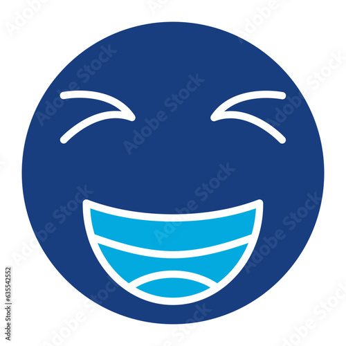 Grinning Squinting Face Icon