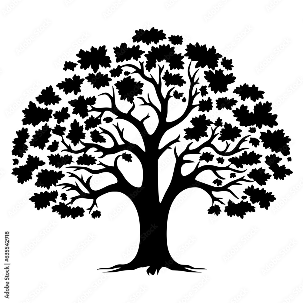 Obraz premium Oak Tree Vector
