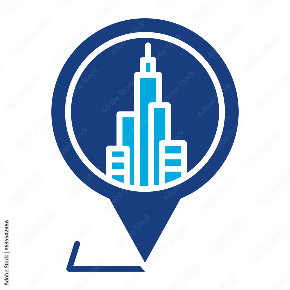 Dubai Location Icon Dubai Location Icon