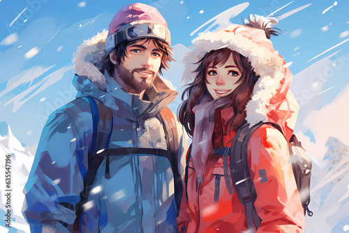 Winter Ski Resort Anime