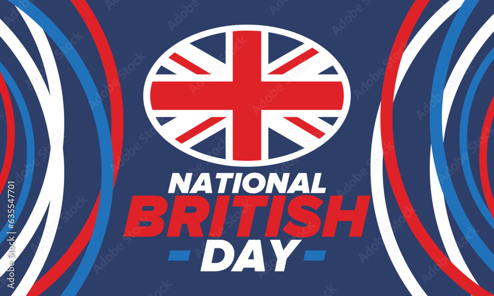 National British Day. Happy holiday, celebrated annual. Great Britain