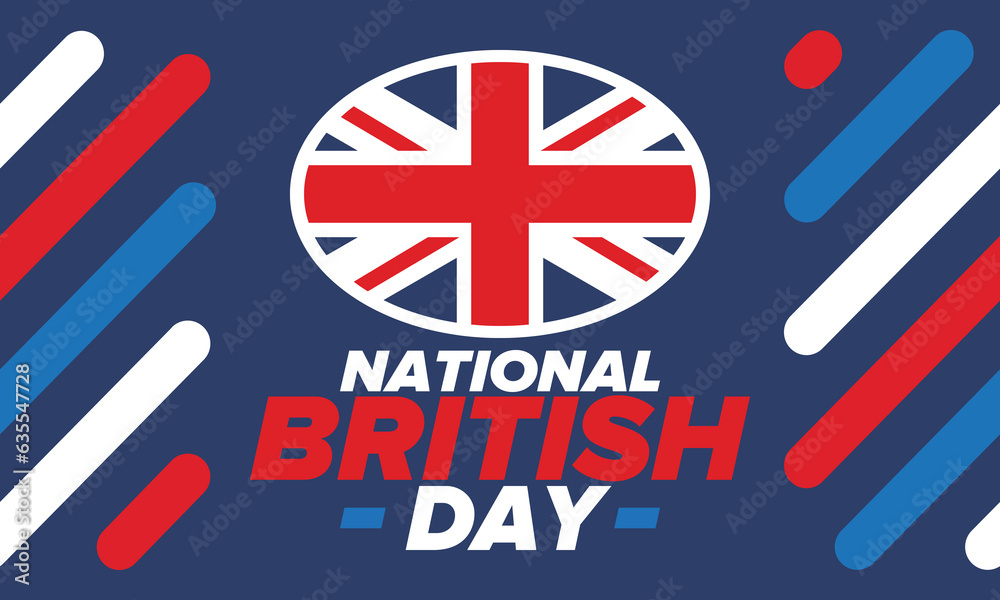National British Day. Happy holiday, celebrated annual. Great Britain