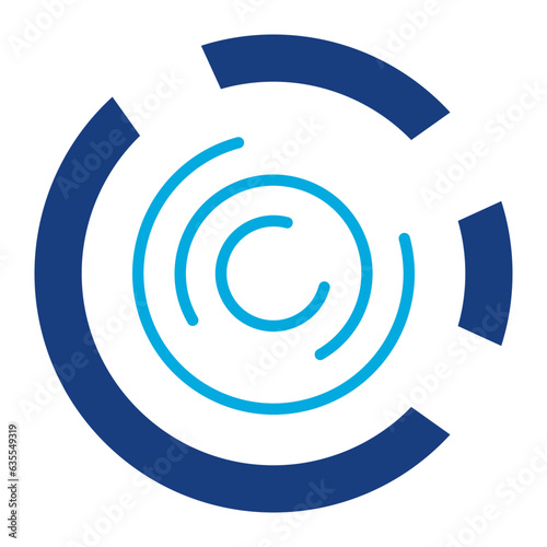 Marked Donut Chart Icon