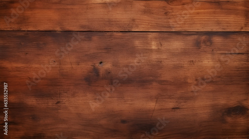 Old grunge rustic brown dark wood table floor or wall texture - Wooden timber background, ai Generative