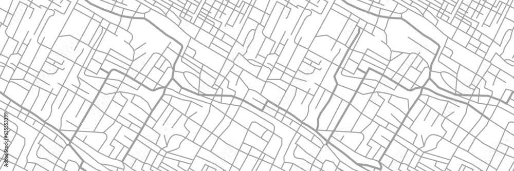 street map of city, seamless map pattern of road