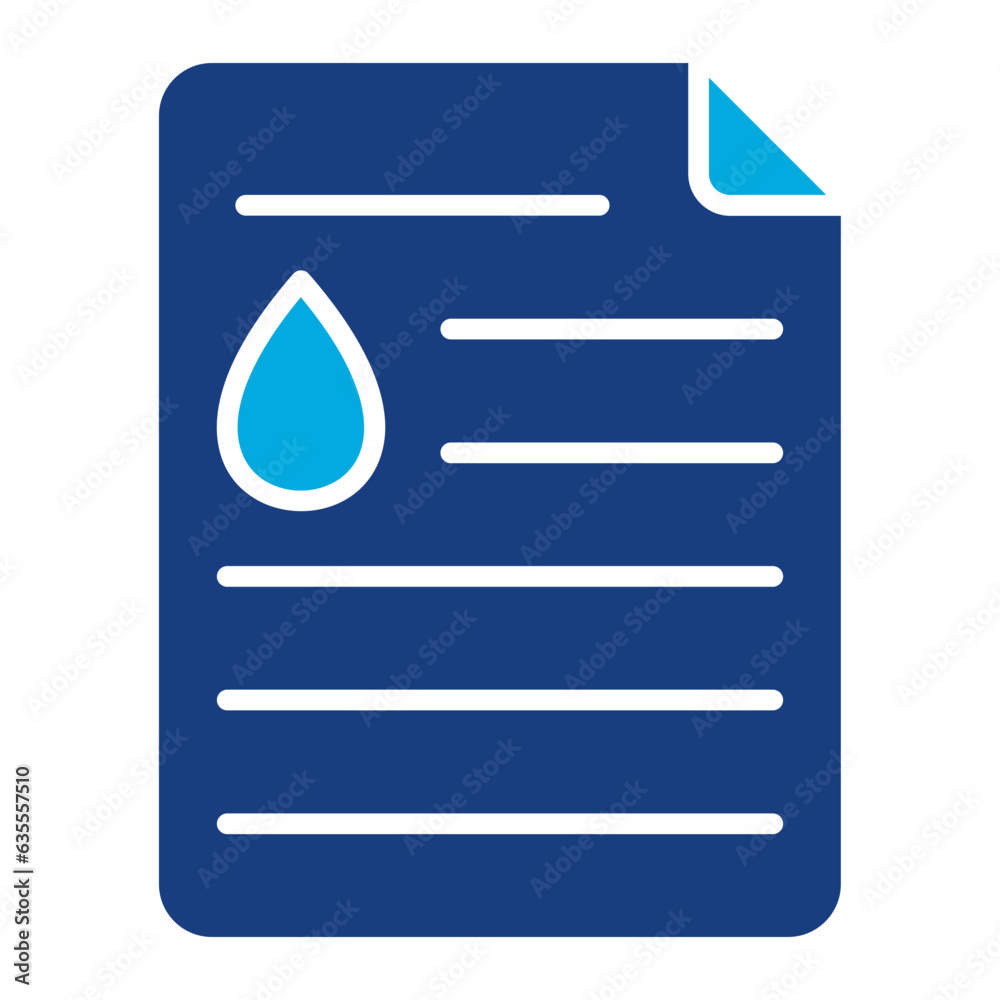 Fototapeta premium Oil Document Icon
