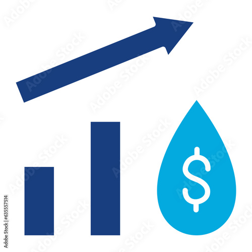 Oil Price Increase Icon