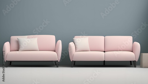 Comfortable home design:24 living room interior with sofa and couch. generative ai © ailooo k