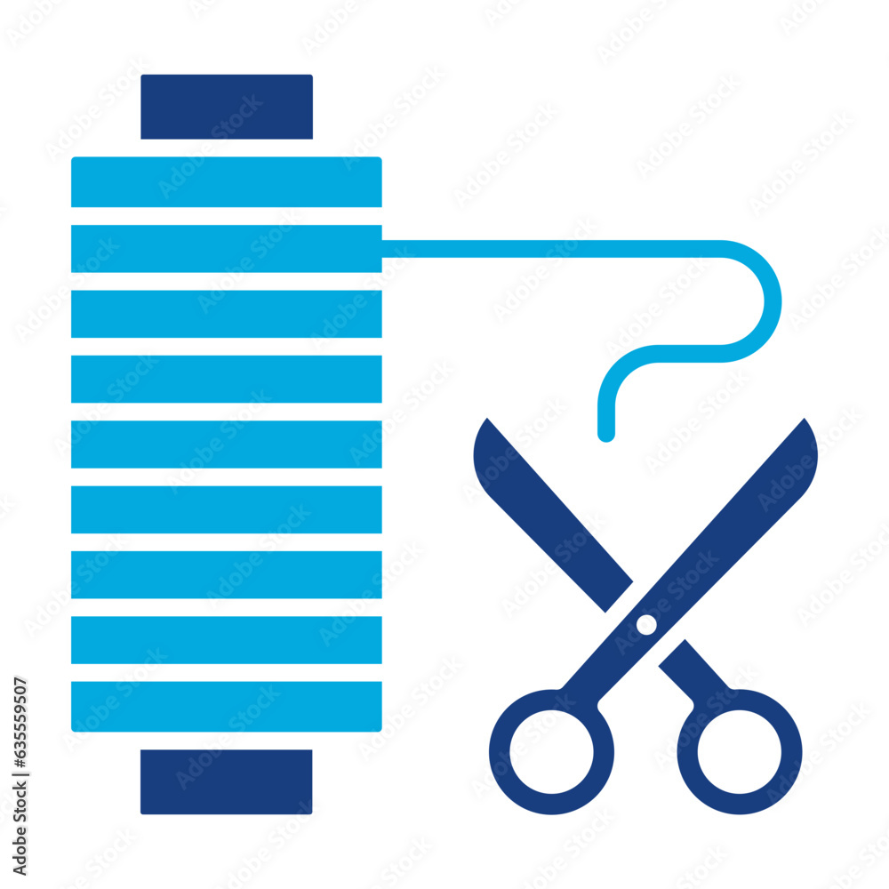 Fototapeta premium Thread Cut Icon