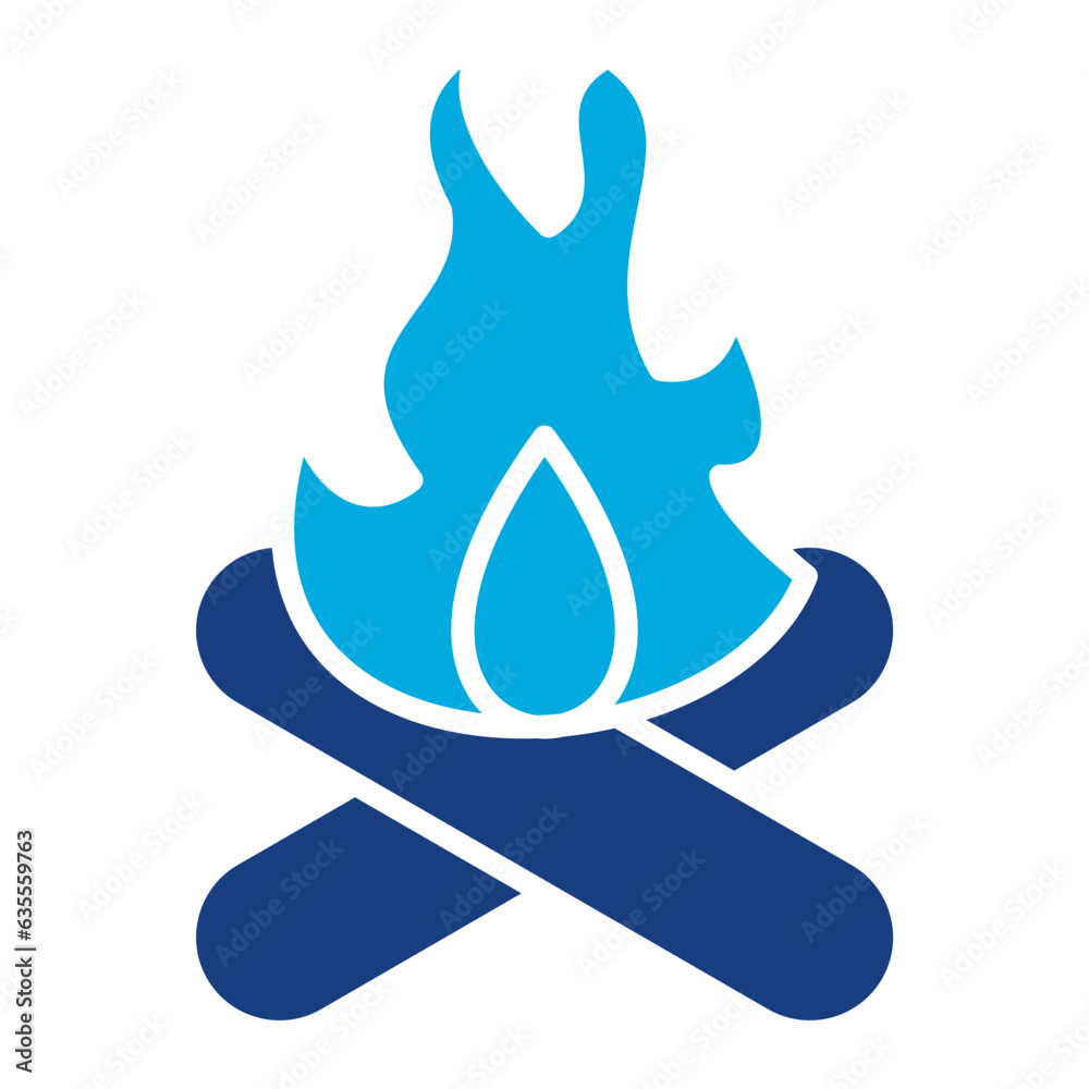 Obraz premium Campfire Icon