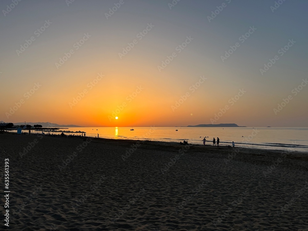 sunset at the beach