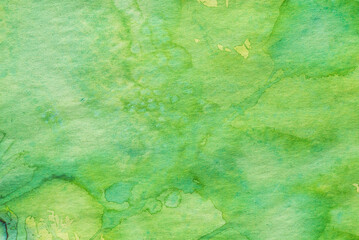 green watercolor painted background texture