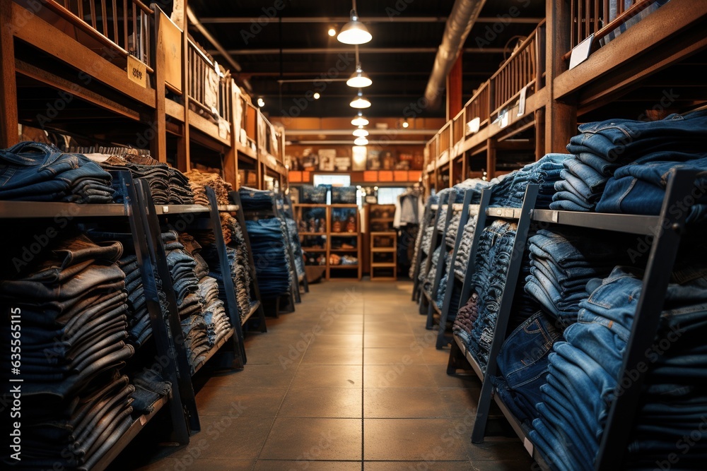 Blue Jeans at the store. Blue Jeans at the store.