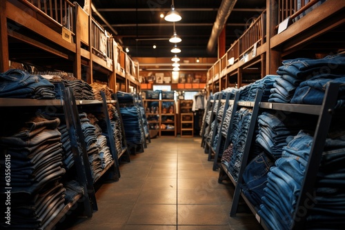 Blue Jeans at the store. 