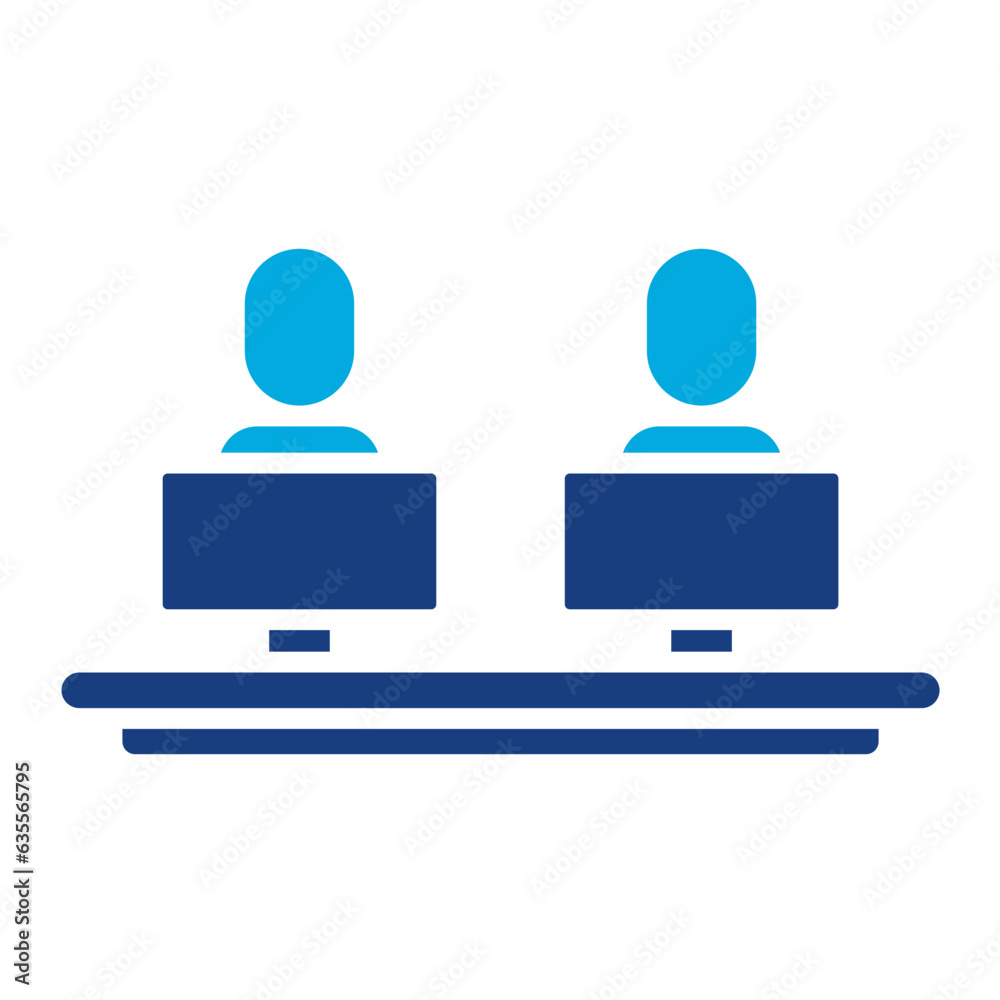 Obraz premium Co Work Space Icon
