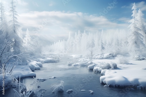  Winter landscape photographs, Generative AI