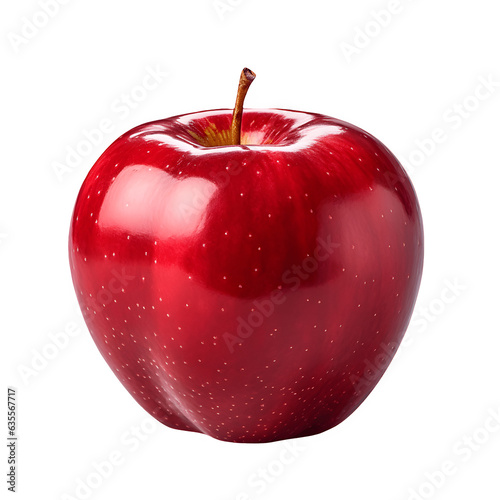 Fresh apple, transparent background