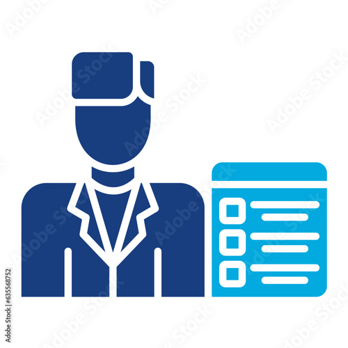 Recruiter Male Icon