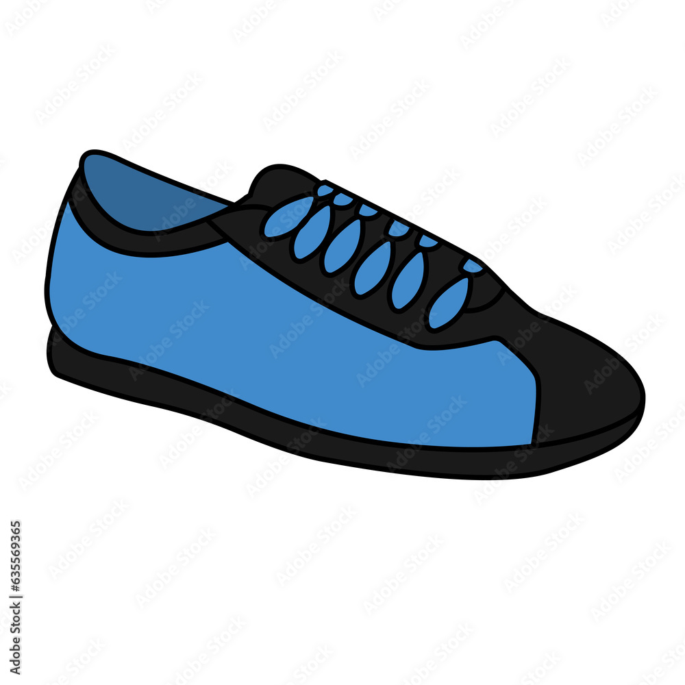 Blue Sneaker Design Side View Shoes Pair Collection Blue Sneaker Design Side View Shoes Pair Collection