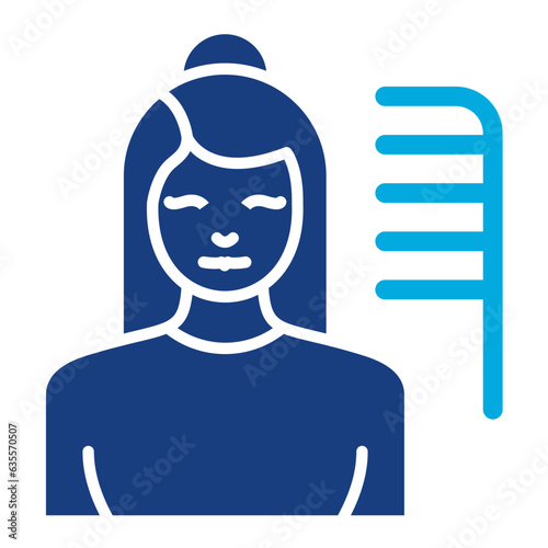 Hair Stylist Female Icon