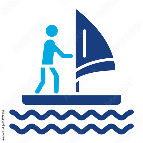 Wind Surfing Icon
