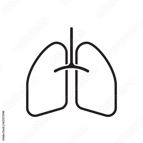 Lung organ icon - symbol