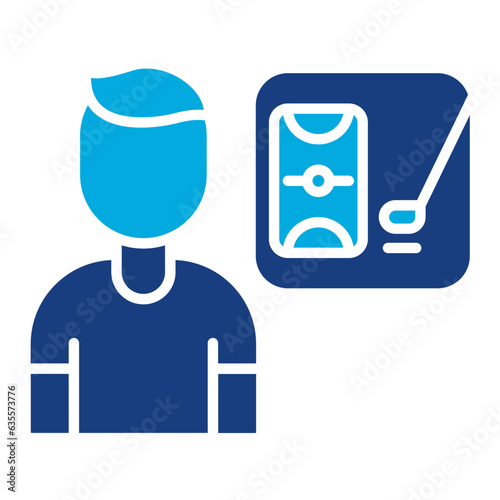 Field Hockey Umpire Icon