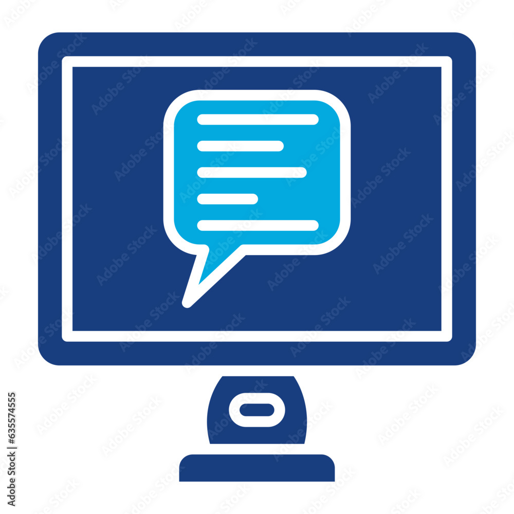 Desktop Messaging Icon Desktop Messaging Icon
