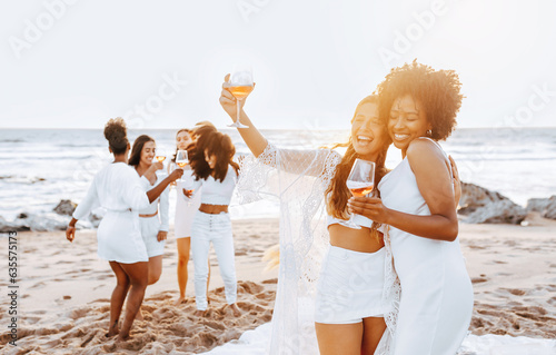 Canvas Print Beach party