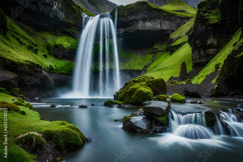 waterfall in the jungle