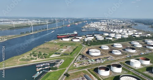 Europoort is an area of the Port of Rotterdam and the adjoining industrial area in the Netherlands. photo