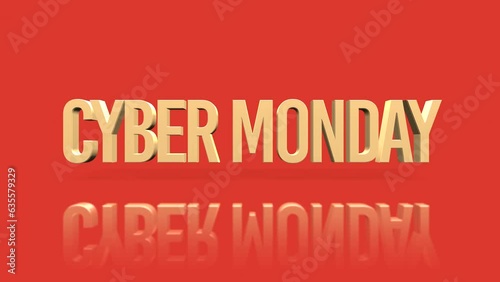 Wallpaper Mural Cyber Monday text presented with a rolling effect, set against a captivating gradient. This dynamic design captures the momentum of the shopping season, evoking excitement and anticipation Torontodigital.ca