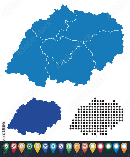 Set maps of Nord-Vest province