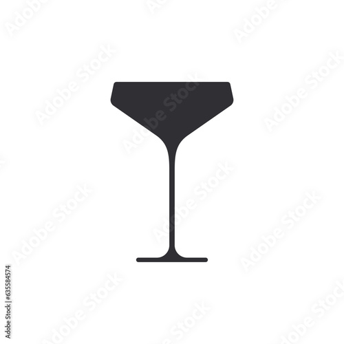Wine glass icon. Wineglass. Flask template. Jar icon. Wine flask. Cup sign. Glass stencil. Glass silhouette. Logo template. Glass container. Shape for 3d modeling. Cognac flask. Champagne wineglass.