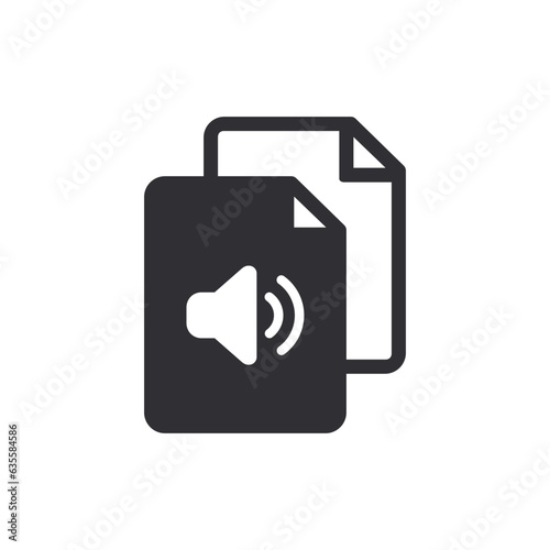 Audio file. Audio icon. Sound file. Music icon. Music file. Musical note. Audio sign. Voice icon. Audio system. Document icon. Office document. Download music file. Song sign. Noise. Tune sign. Record