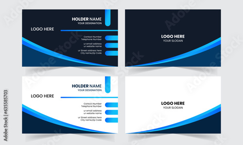 Corporate Business card design for personal identity