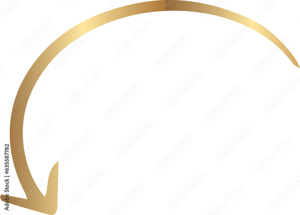 Arrow golden for design and decoration. Arrow golden for design and decoration.