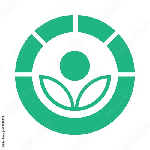 Radura Food Irradiation Symbol. vector illustration.