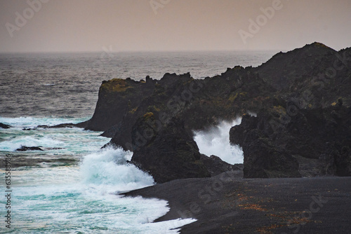 Landscape of the Djúpalónssandur Beach (Snaefellsnes Peninsula, Iceland)