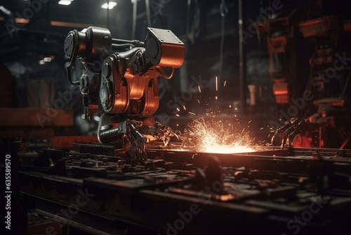 Robots can accomplish precise welding tasks. Generative AI
