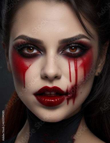 Blood-Red Elegance: Enchanting Vampire Lips for Halloween