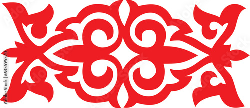 Ornament ALKA-7., Kasahkstan, Central Asia, Steppe, ethnodesign, element, dekor, dekol, design, dekoration, vektor, nomads.