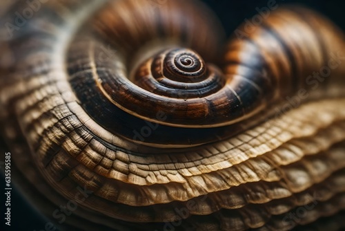 snail shell close up