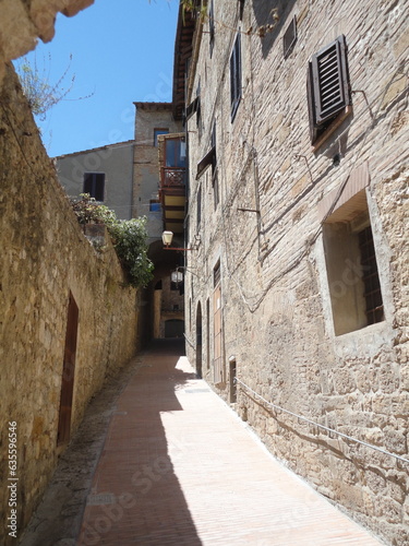 Fototapeta Naklejka Na Ścianę i Meble -  Alley in a medieval village